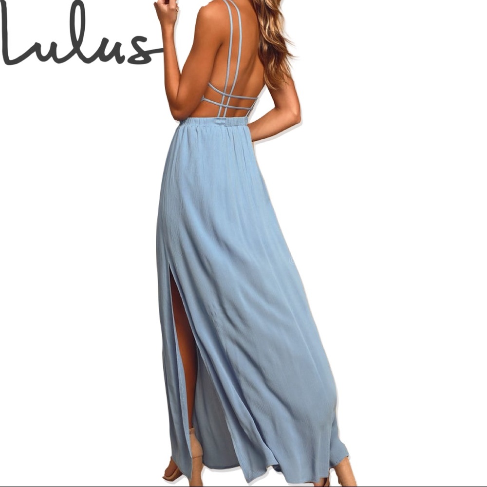 LuLu’s Long Blue Maxi Dress